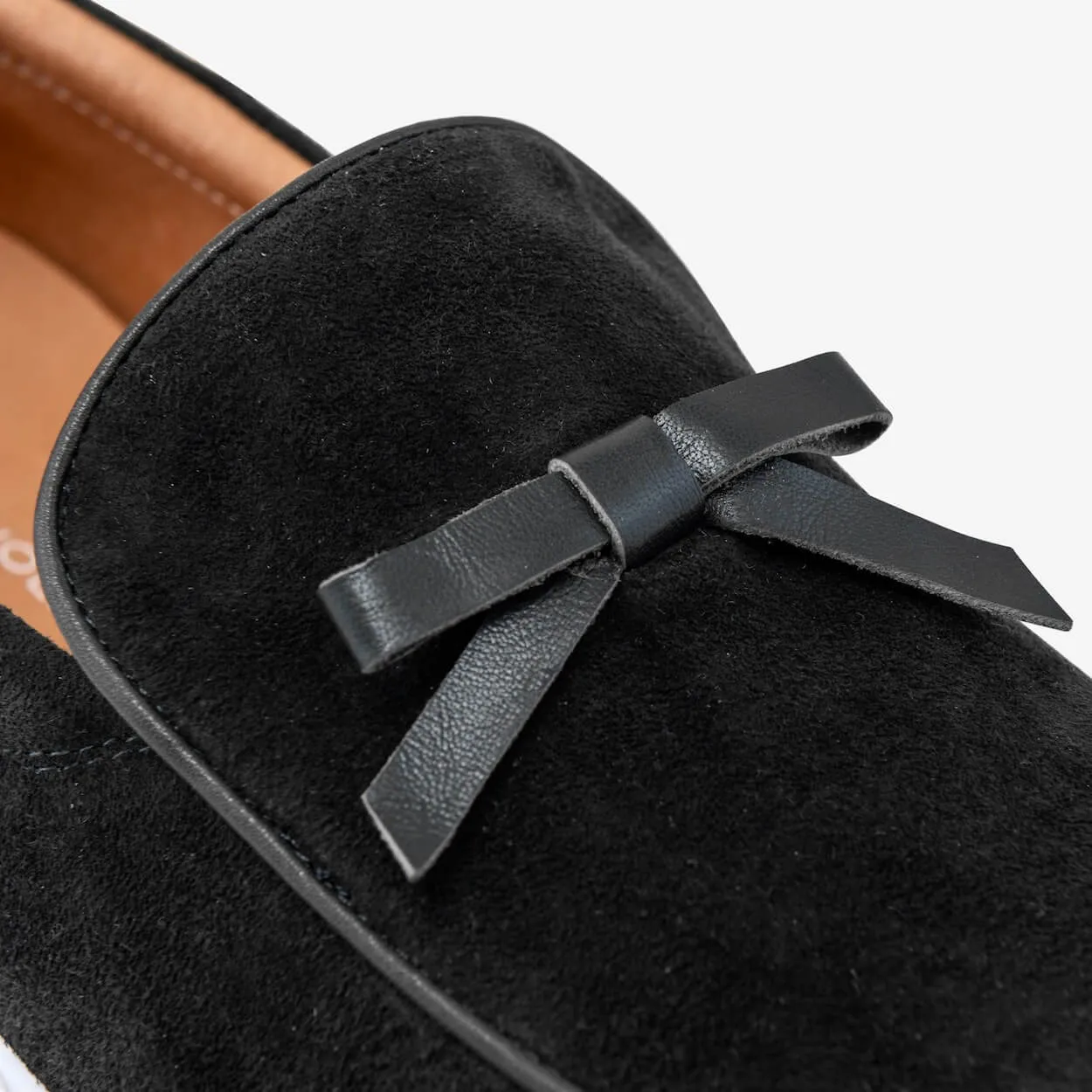 Odell Black Wildleder Belgische Loafers Sneaker