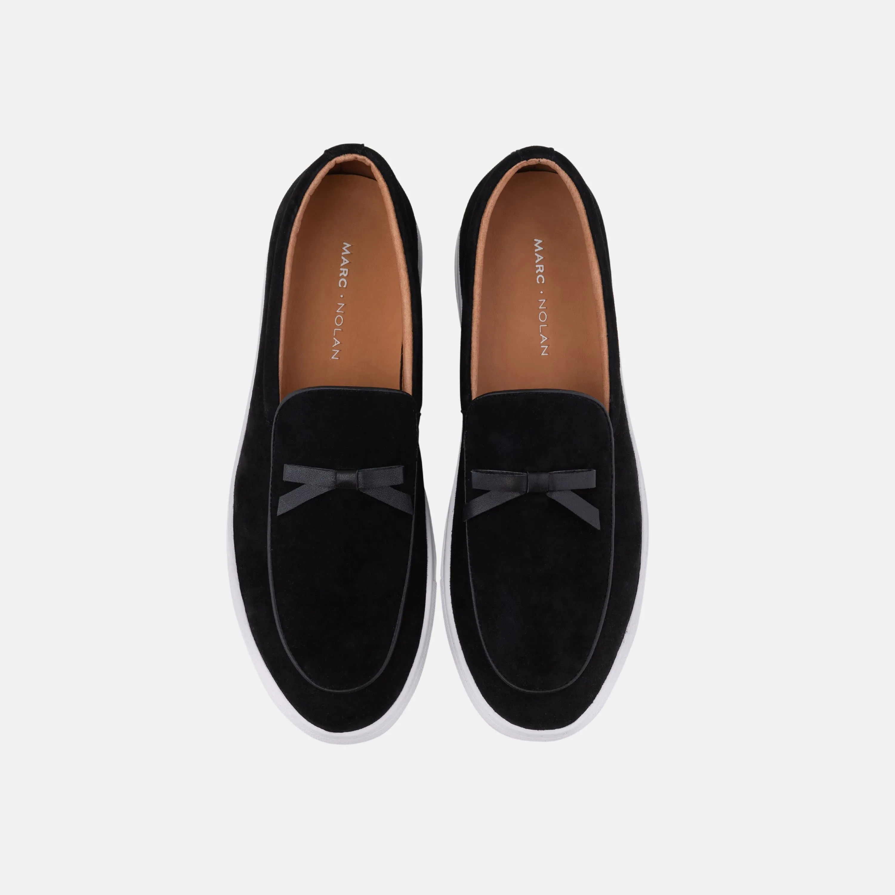 Odell Black Wildleder Belgische Loafers Sneaker