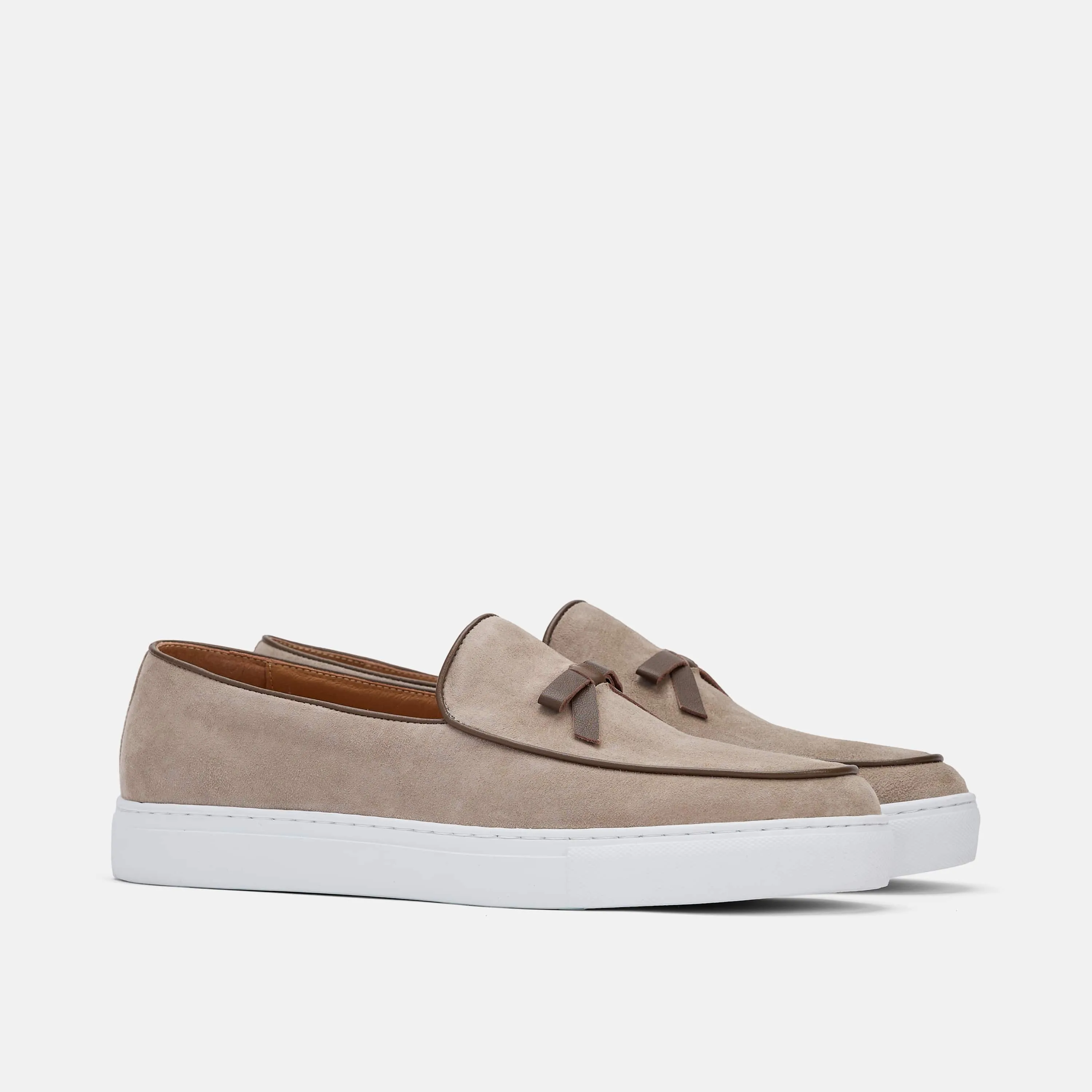 Odell Wüstensand Wildleder Belgische Loafers Sneaker