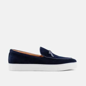 Odell Navy Wildleder Belgische Loafers Sneaker