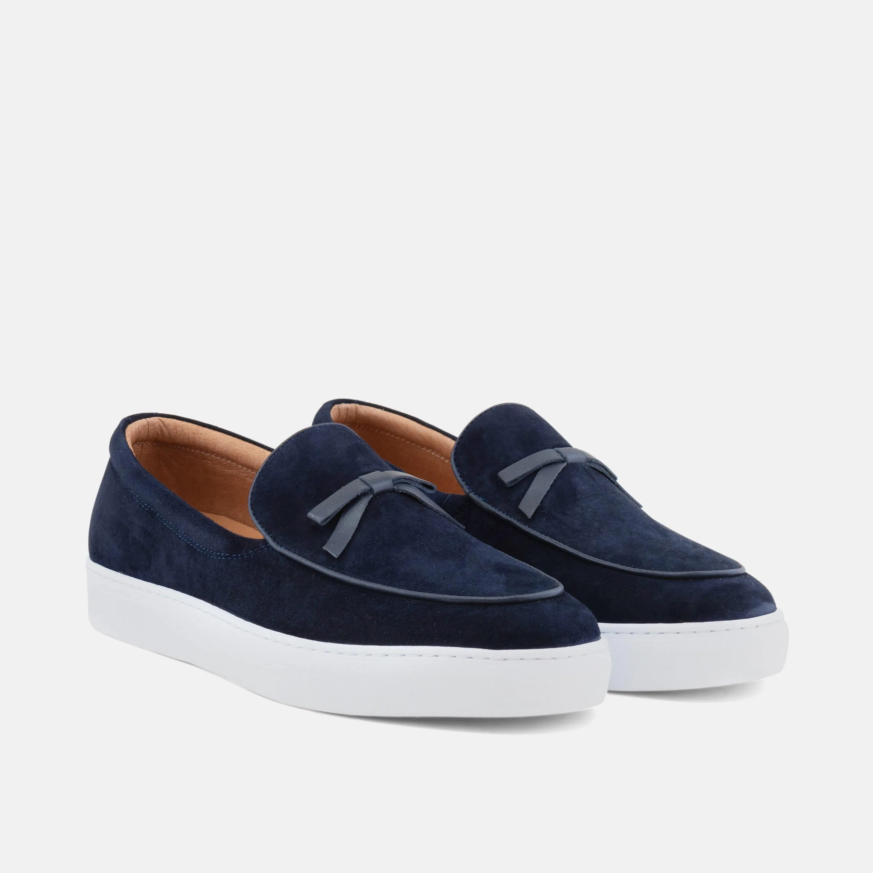 Odell Navy Wildleder Belgische Loafers Sneaker