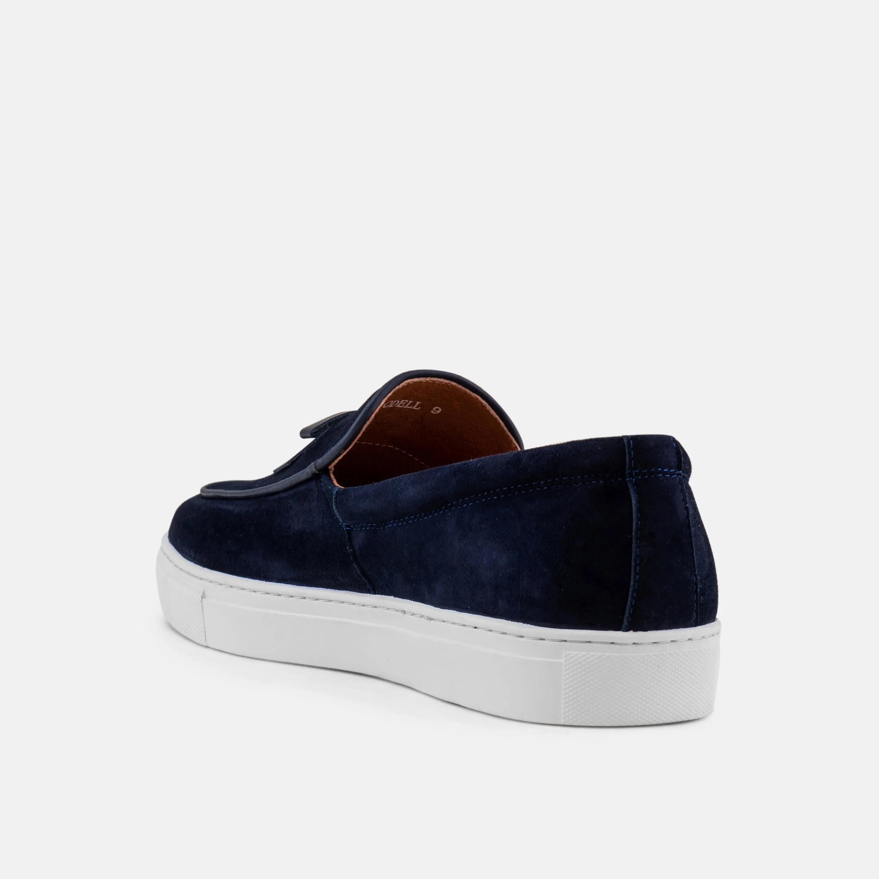 Odell Navy Wildleder Belgische Loafers Sneaker