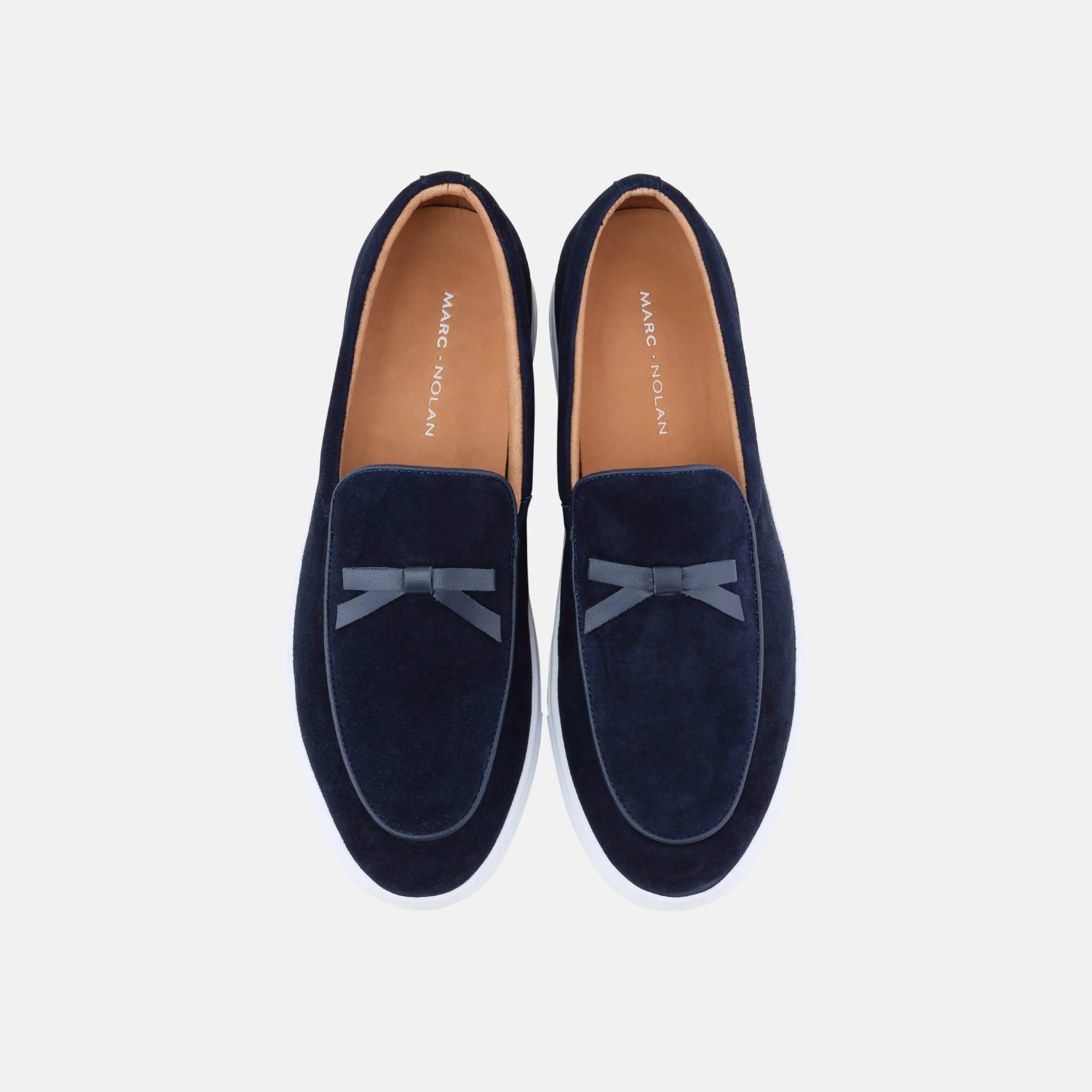 Odell Navy Wildleder Belgische Loafers Sneaker