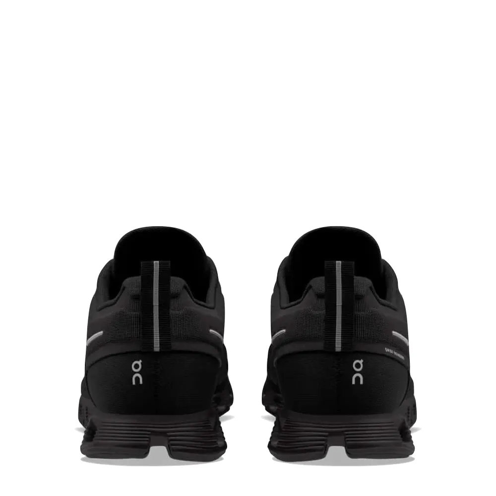 On Men's Cloud 5 wasserdichte Sneaker in komplett Schwarz