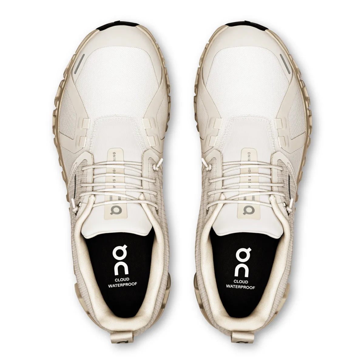 On Running Damen Cloud 6 Wasserdicht Perle/Creme