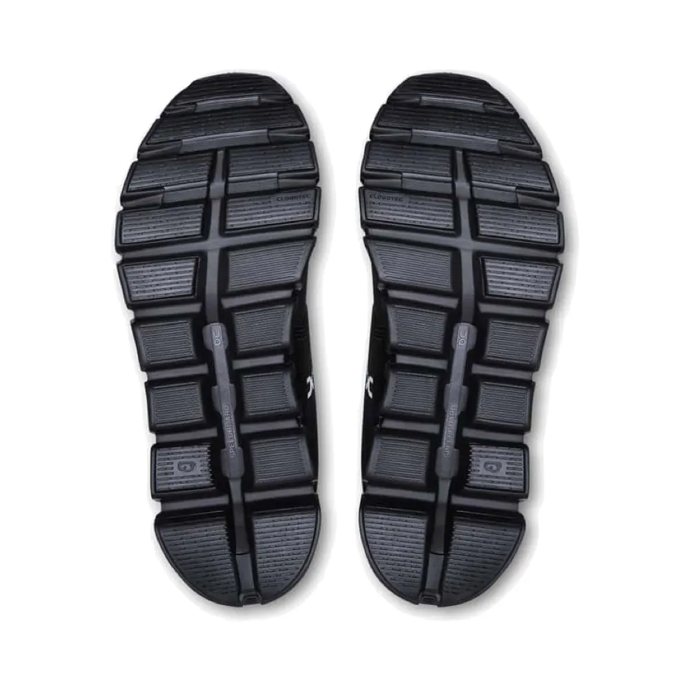 On Women's Cloud 6 wasserdichter Sneaker in Schwarz/Schwarz