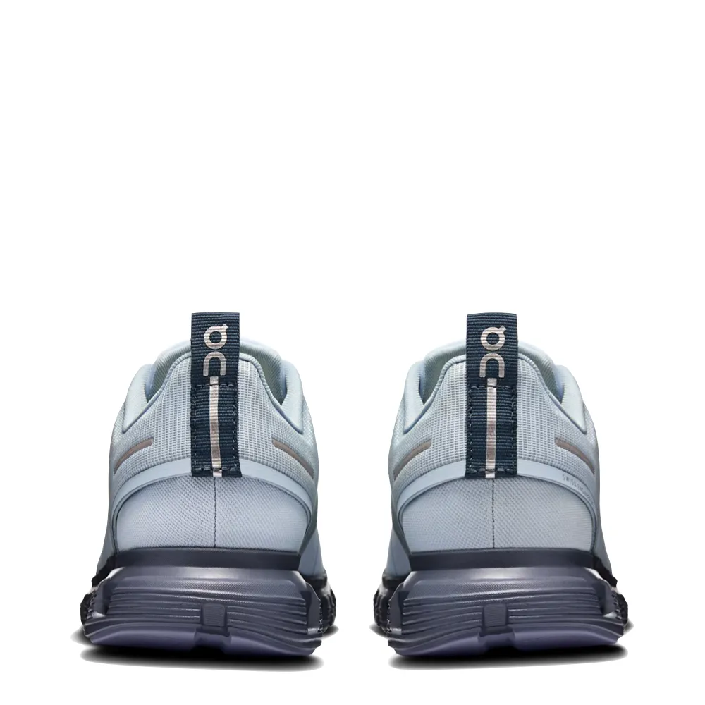 On Women's Cloud 6 wasserdichter Sneaker in Heather/Metallic
