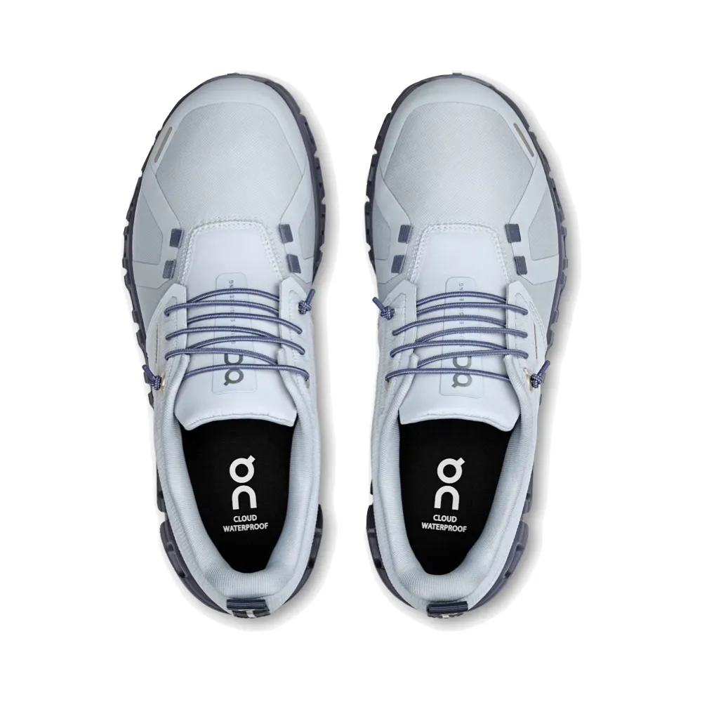 On Women's Cloud 6 wasserdichter Sneaker in Heather/Metallic