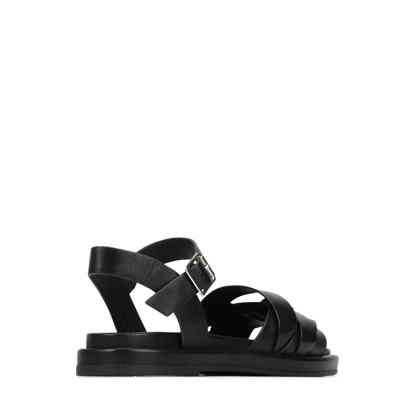 ORIGAMI LEDER SLIDE SANDALEN
