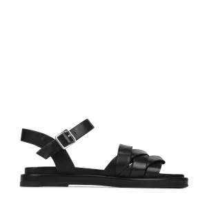 ORIGAMI LEDER SLIDE SANDALEN