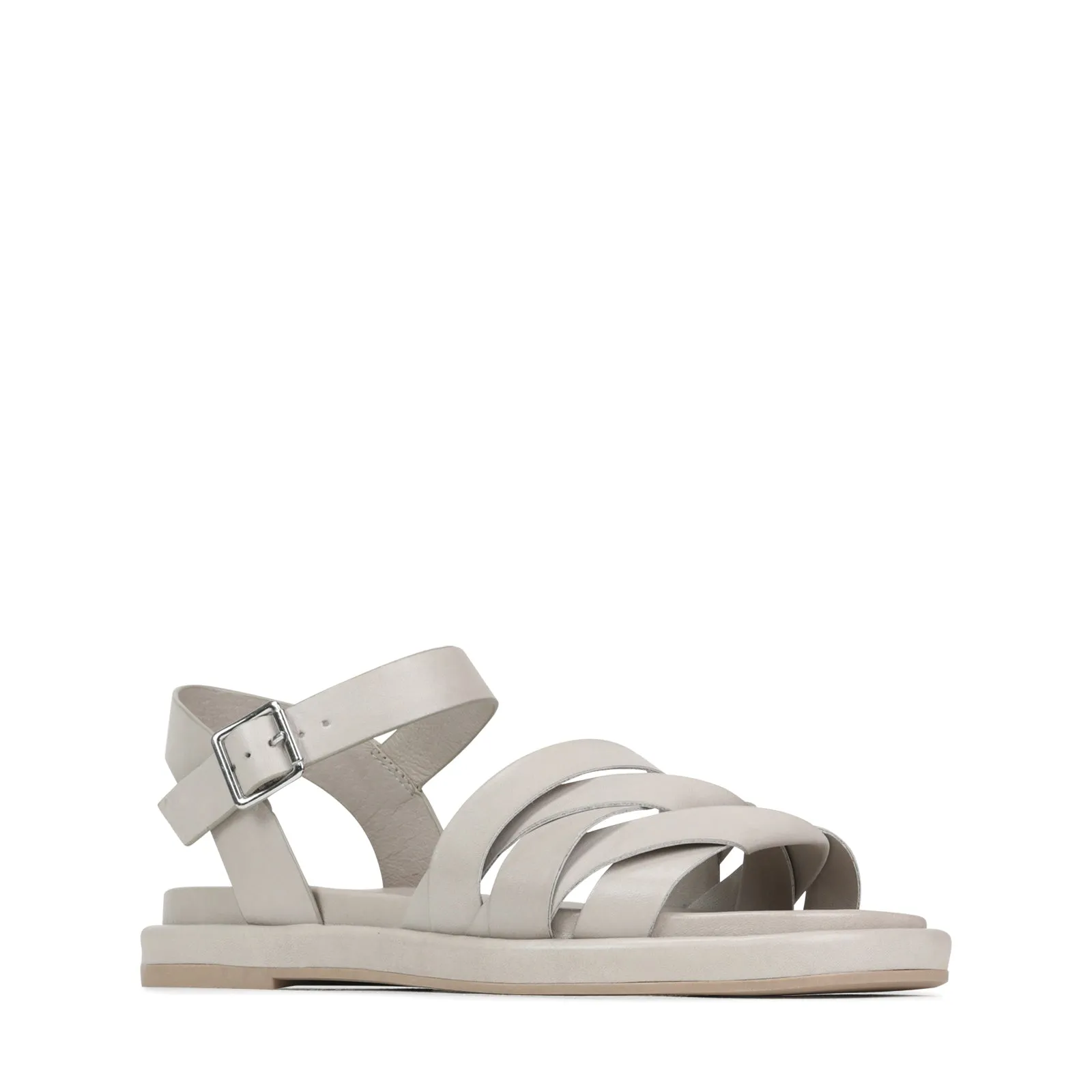 ORIGAMI LEDER SLIDE SANDALEN