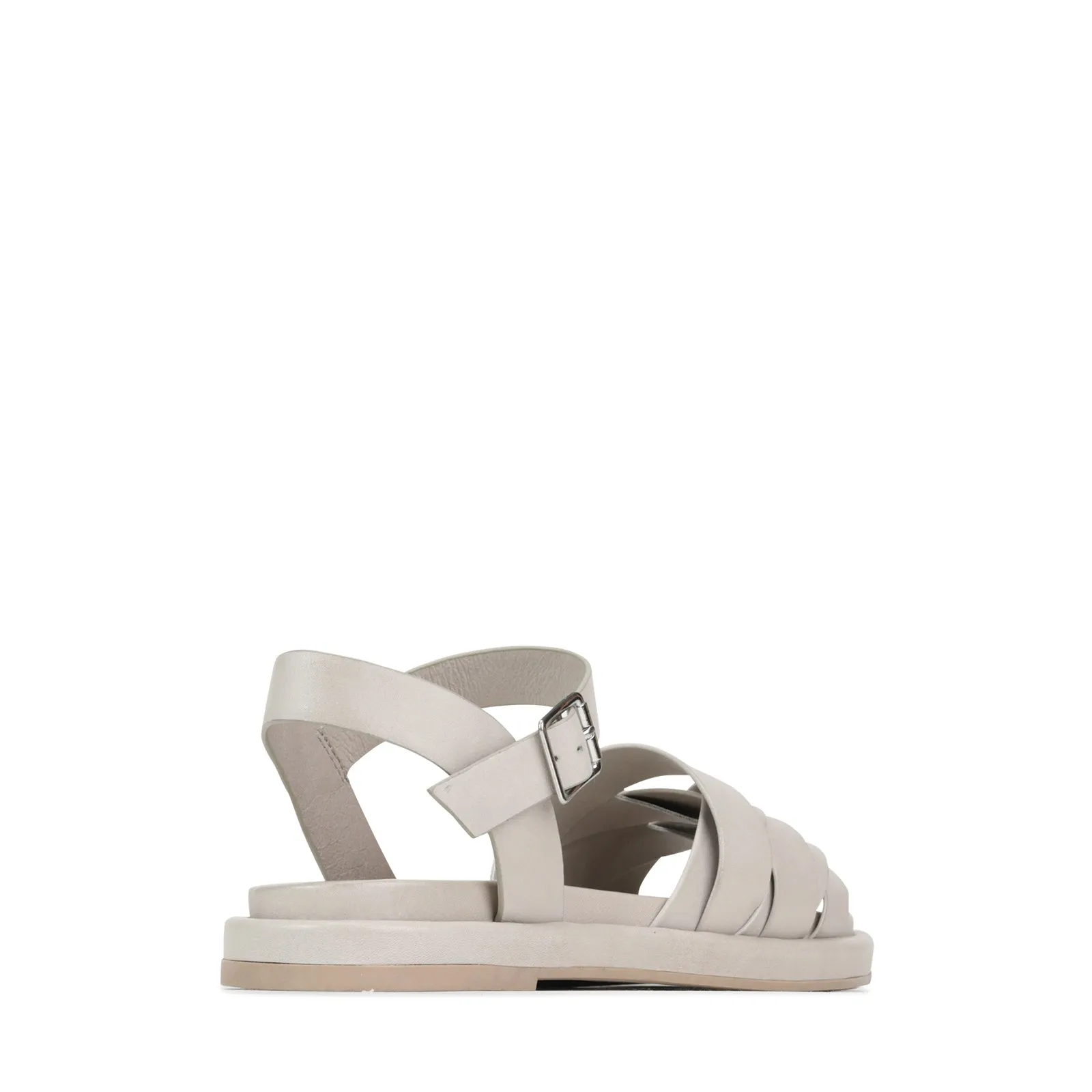 ORIGAMI LEDER SLIDE SANDALEN