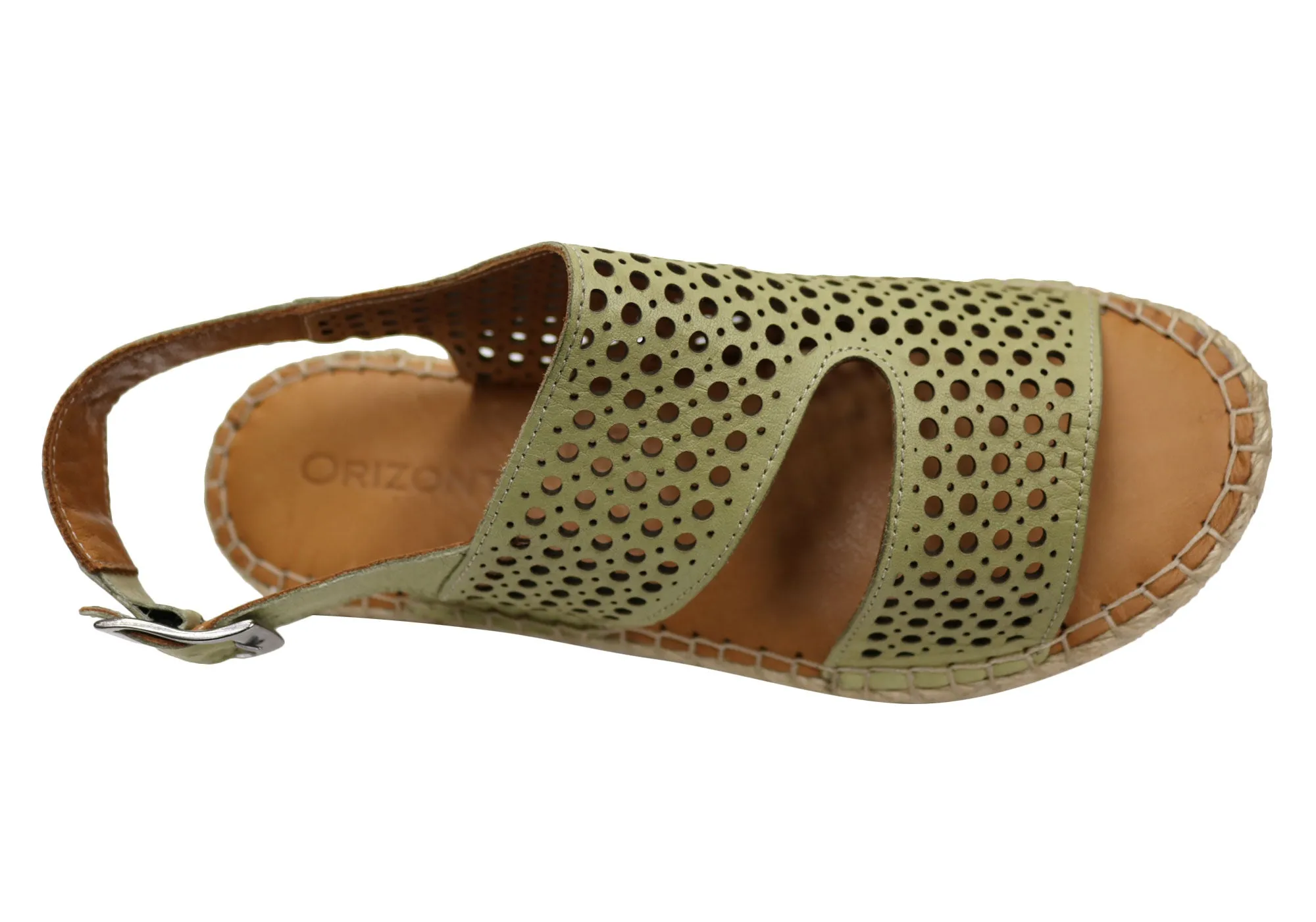 Orizonte Cove Damen Europäische Leder Bequeme Espadrille Sandalen Orizonte Schuhe