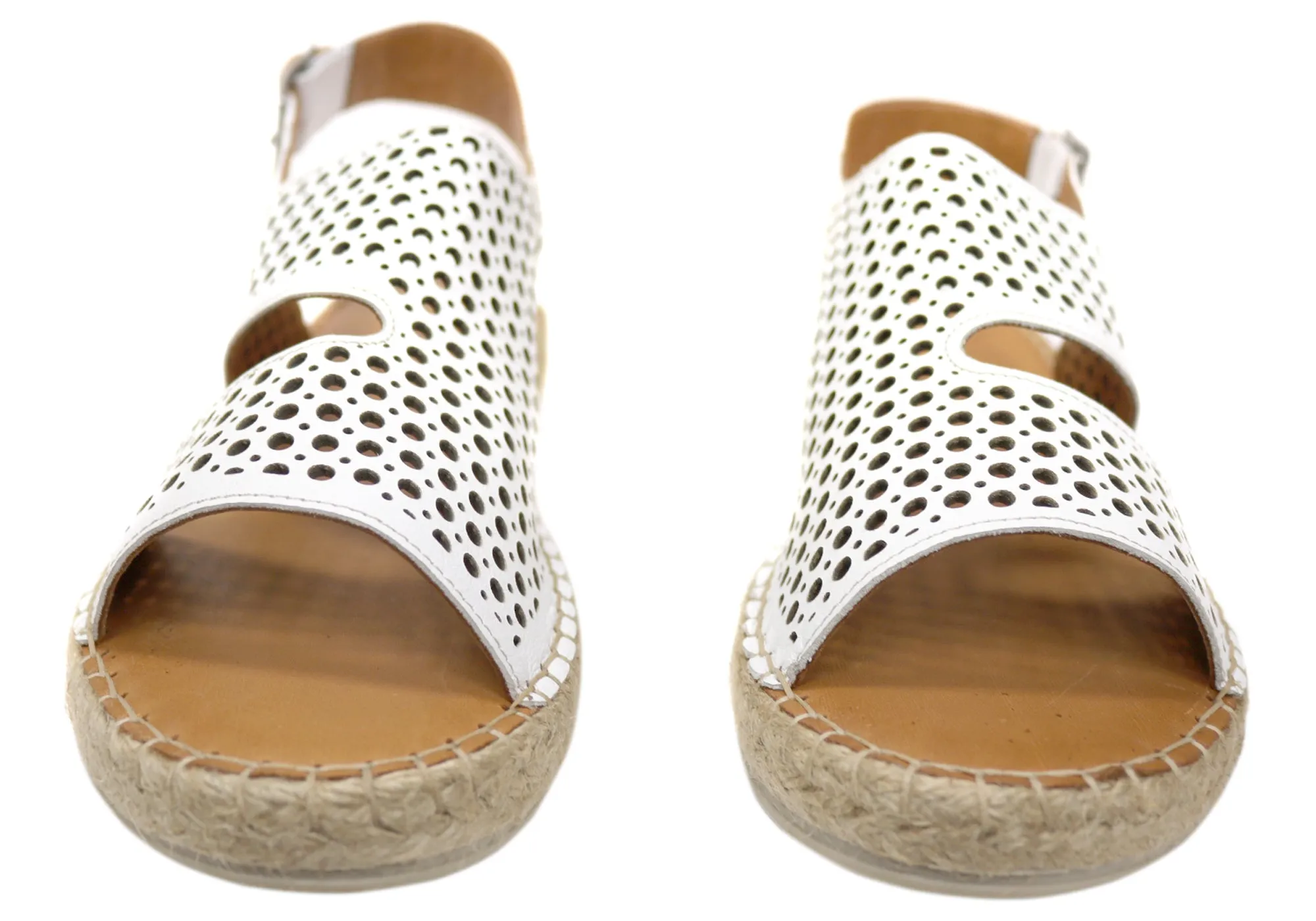 Orizonte Cove Damen Europäische Leder Bequeme Espadrille Sandalen Orizonte Schuhe