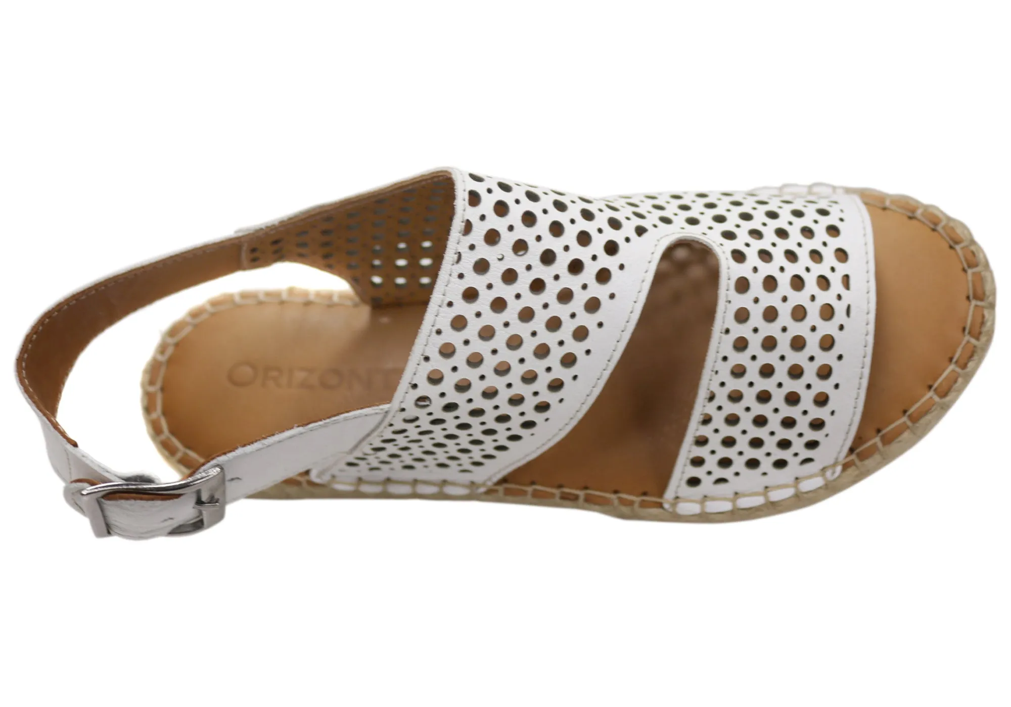Orizonte Cove Damen Europäische Leder Bequeme Espadrille Sandalen Orizonte Schuhe