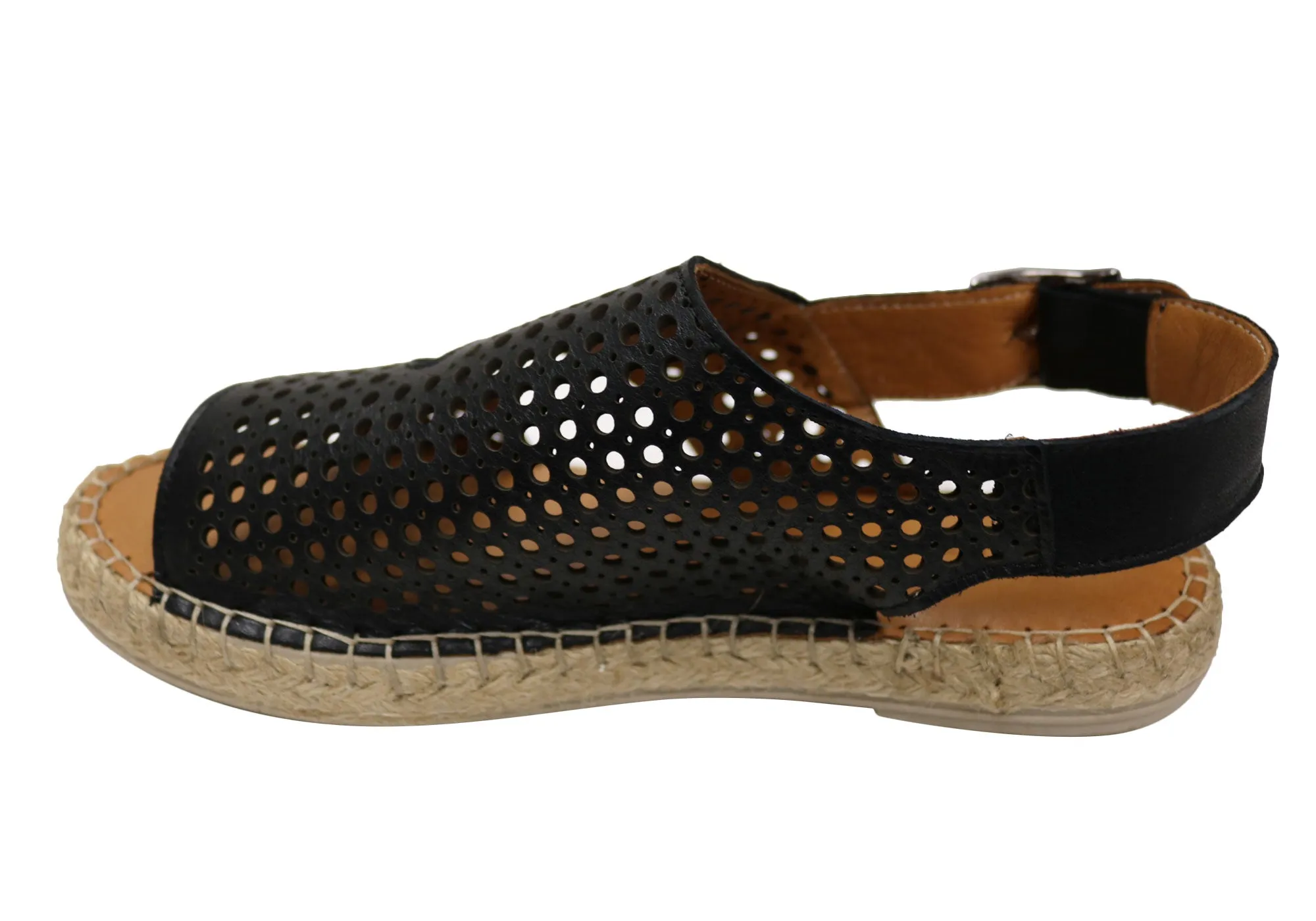 Orizonte Cove Damen Europäische Leder Bequeme Espadrille Sandalen Orizonte Schuhe