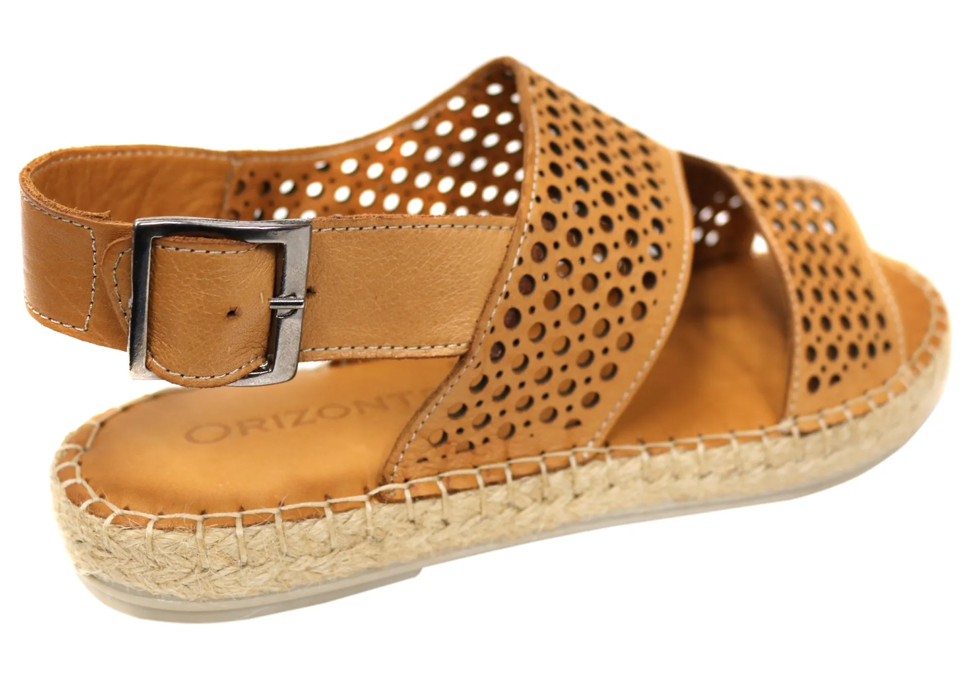 Orizonte Cove Damen Europäische Leder Bequeme Espadrille Sandalen Orizonte Schuhe