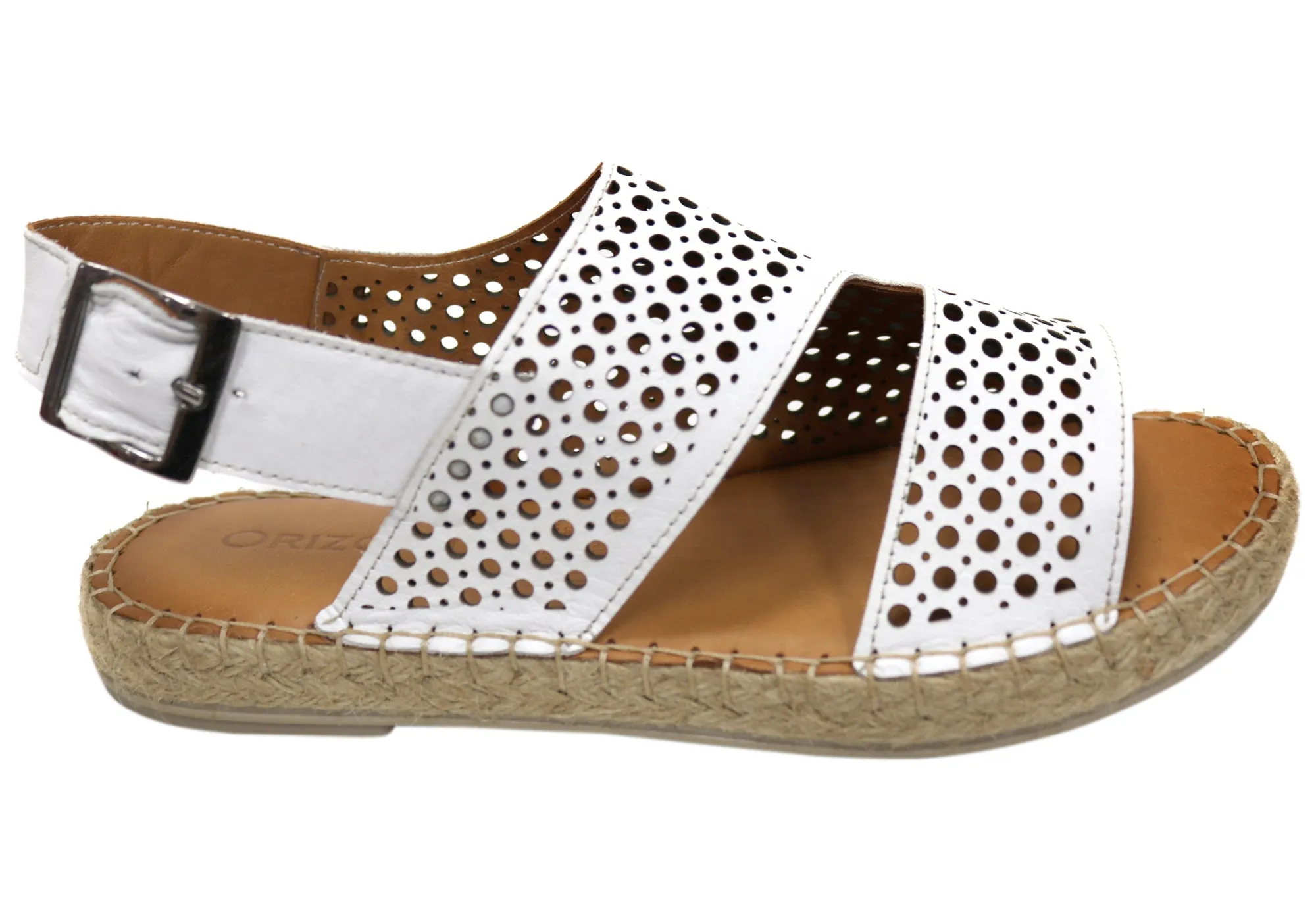Orizonte Cove Damen Europäische Leder Bequeme Espadrille Sandalen Orizonte Schuhe