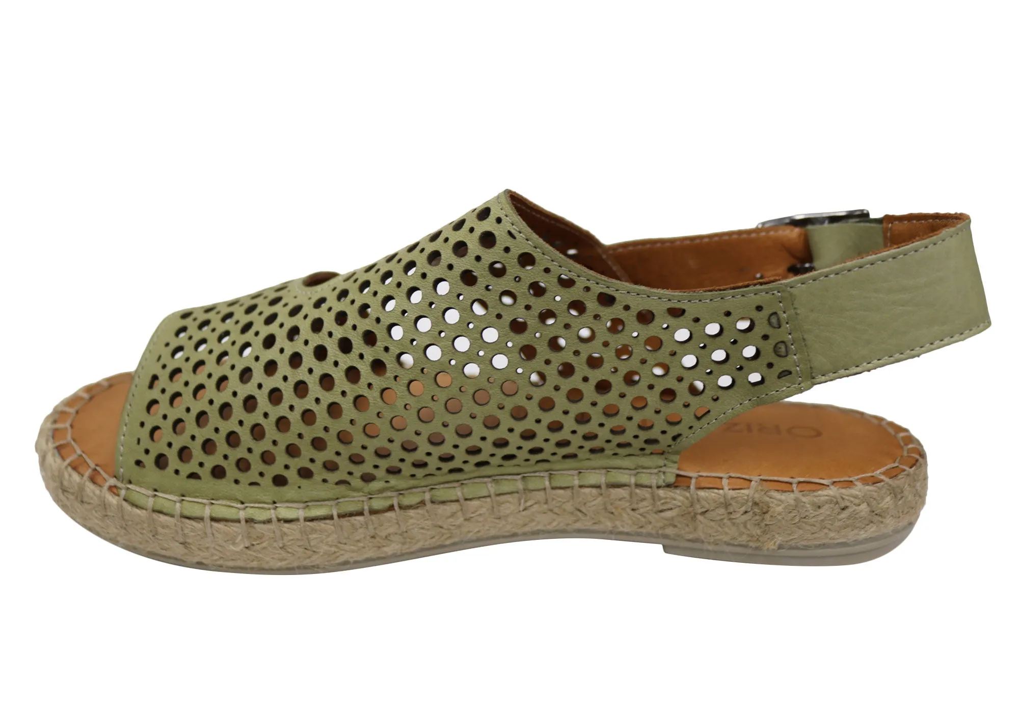 Orizonte Cove Damen Europäische Leder Bequeme Espadrille Sandalen Orizonte Schuhe