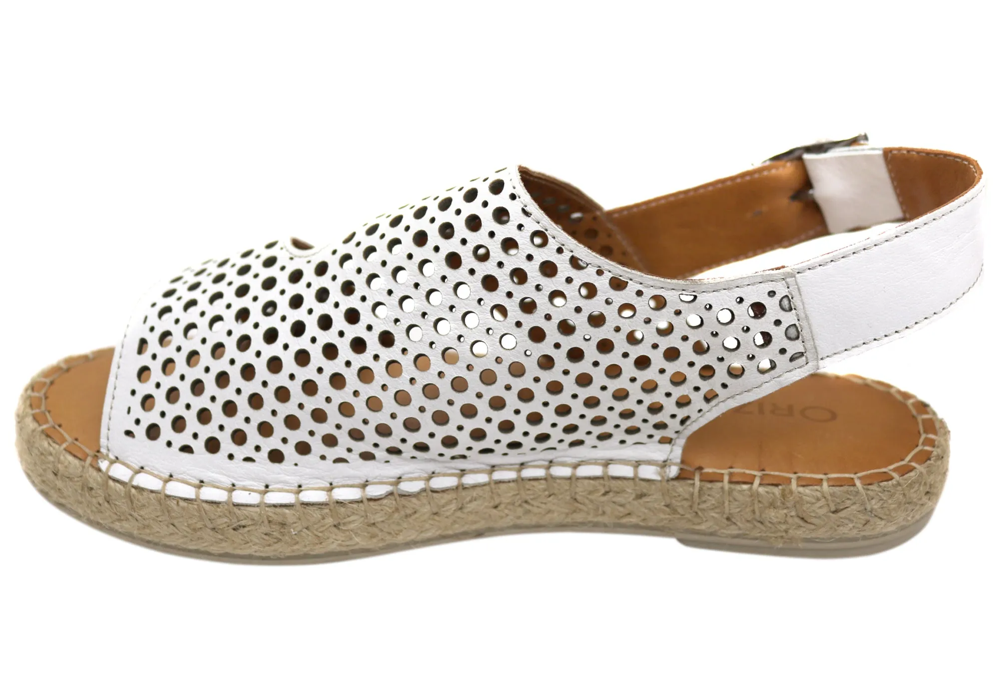 Orizonte Cove Damen Europäische Leder Bequeme Espadrille Sandalen Orizonte Schuhe