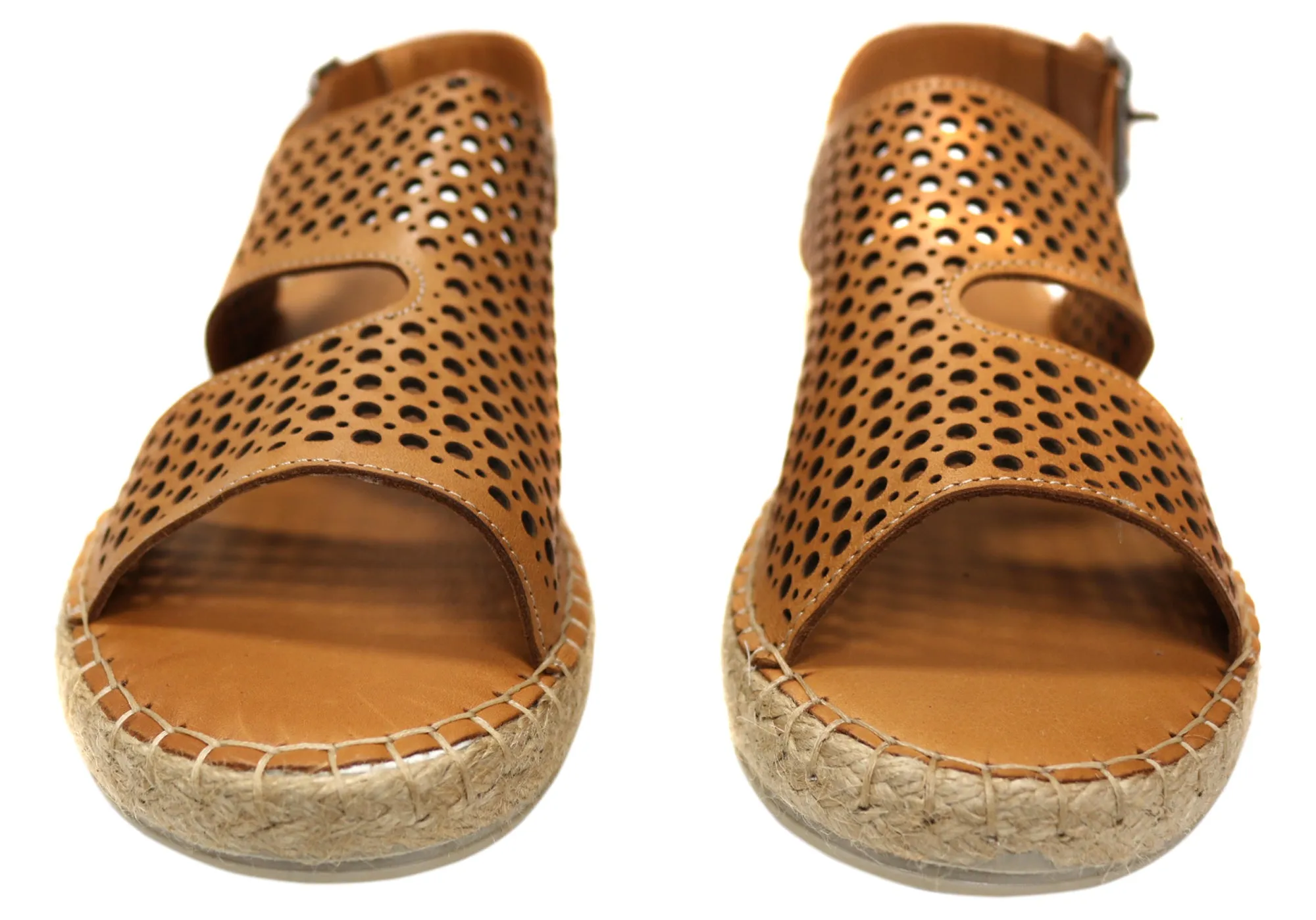 Orizonte Cove Damen Europäische Leder Bequeme Espadrille Sandalen Orizonte Schuhe