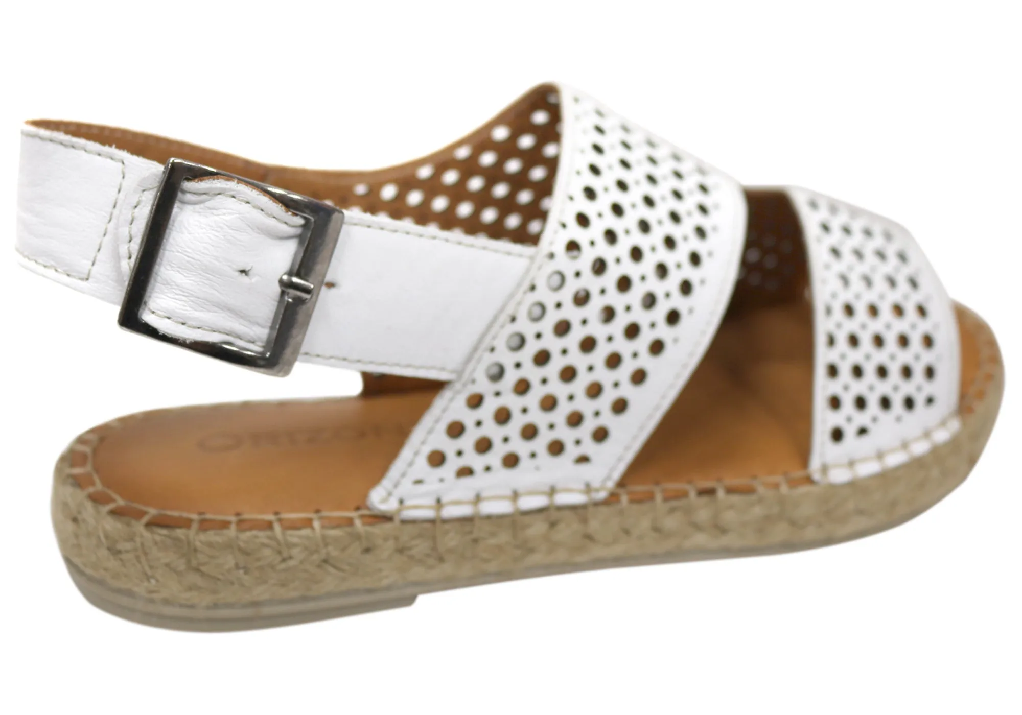 Orizonte Cove Damen Europäische Leder Bequeme Espadrille Sandalen Orizonte Schuhe