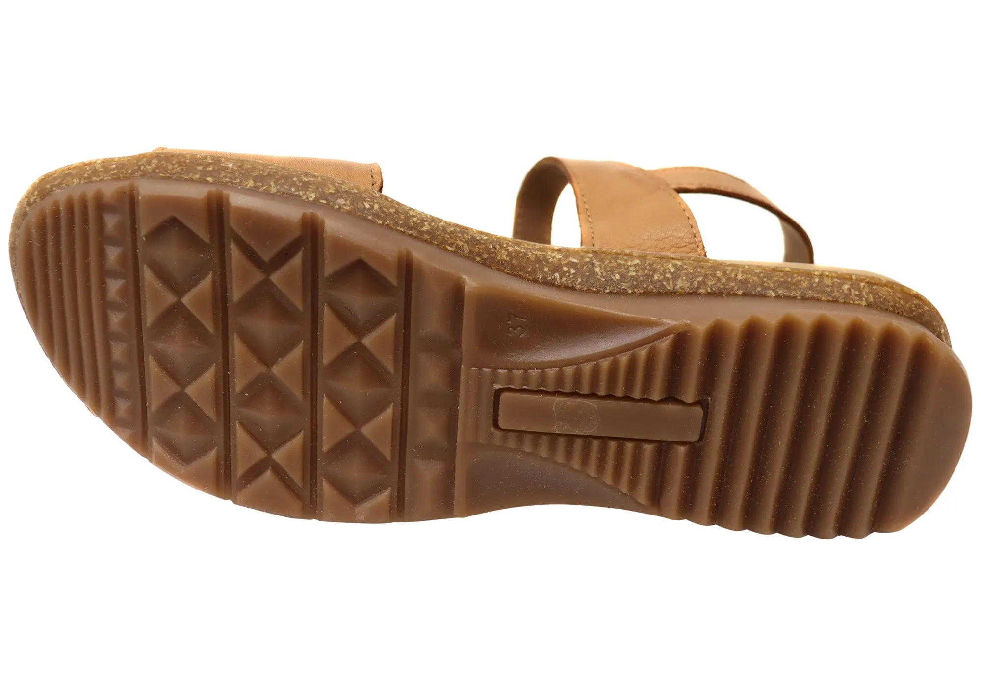 Orizonte Dromana Damen Bequeme Europäische Ledersandalen Orizonte Schuhe
