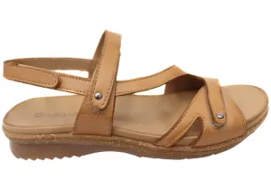 Orizonte Dromana Damen Bequeme Europäische Ledersandalen Orizonte Schuhe