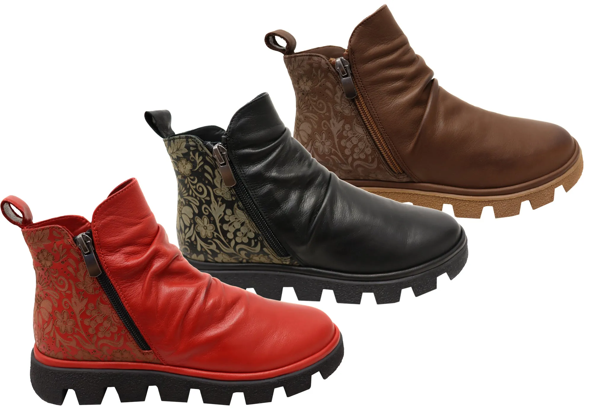 Orizonte Intrepid Damen Europäische Bequeme Leder Knöchelstiefel Orizonte Schuhe
