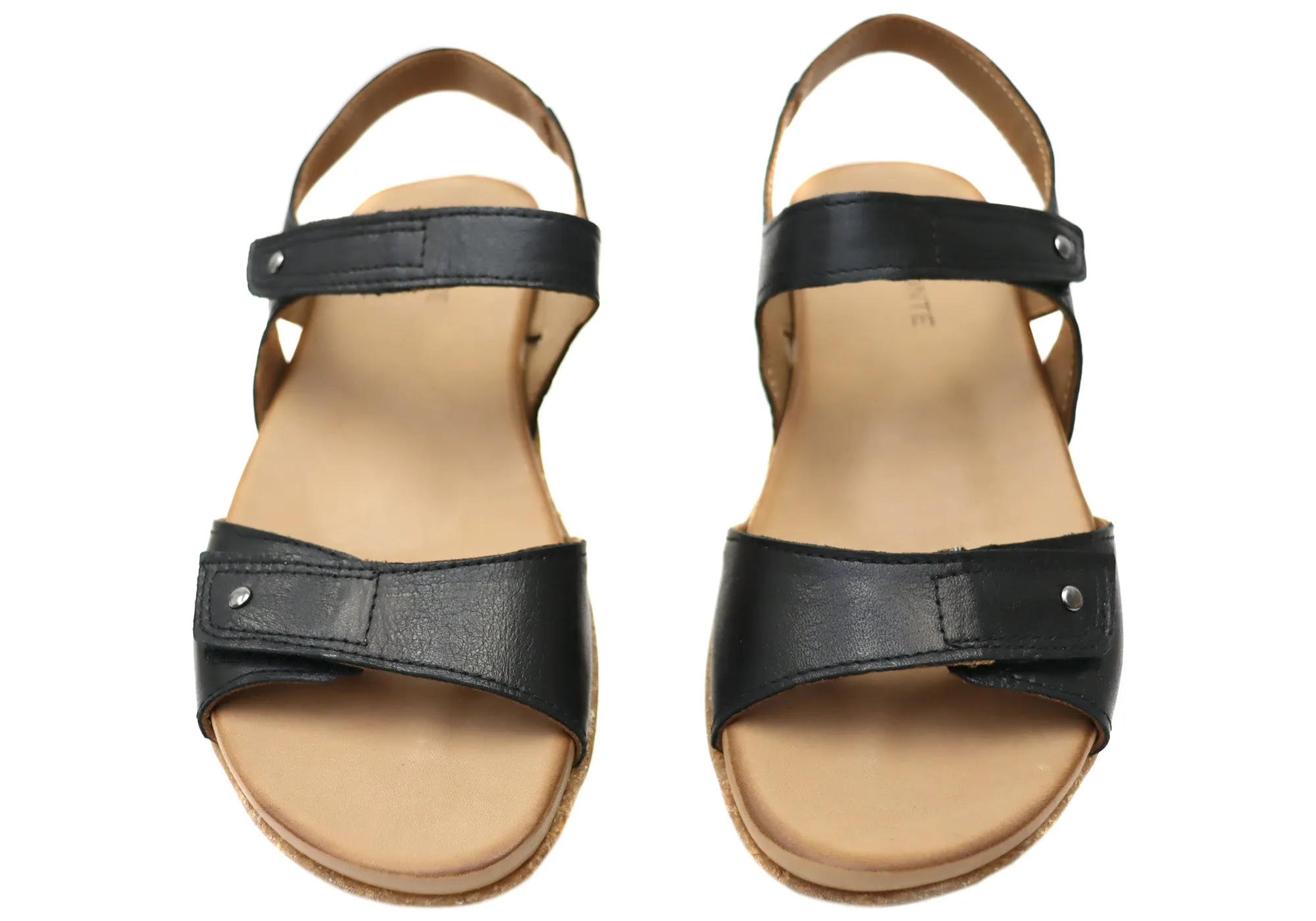 Orizonte Lorne Damen Bequeme Europäische Ledersandalen Orizonte Schuhe