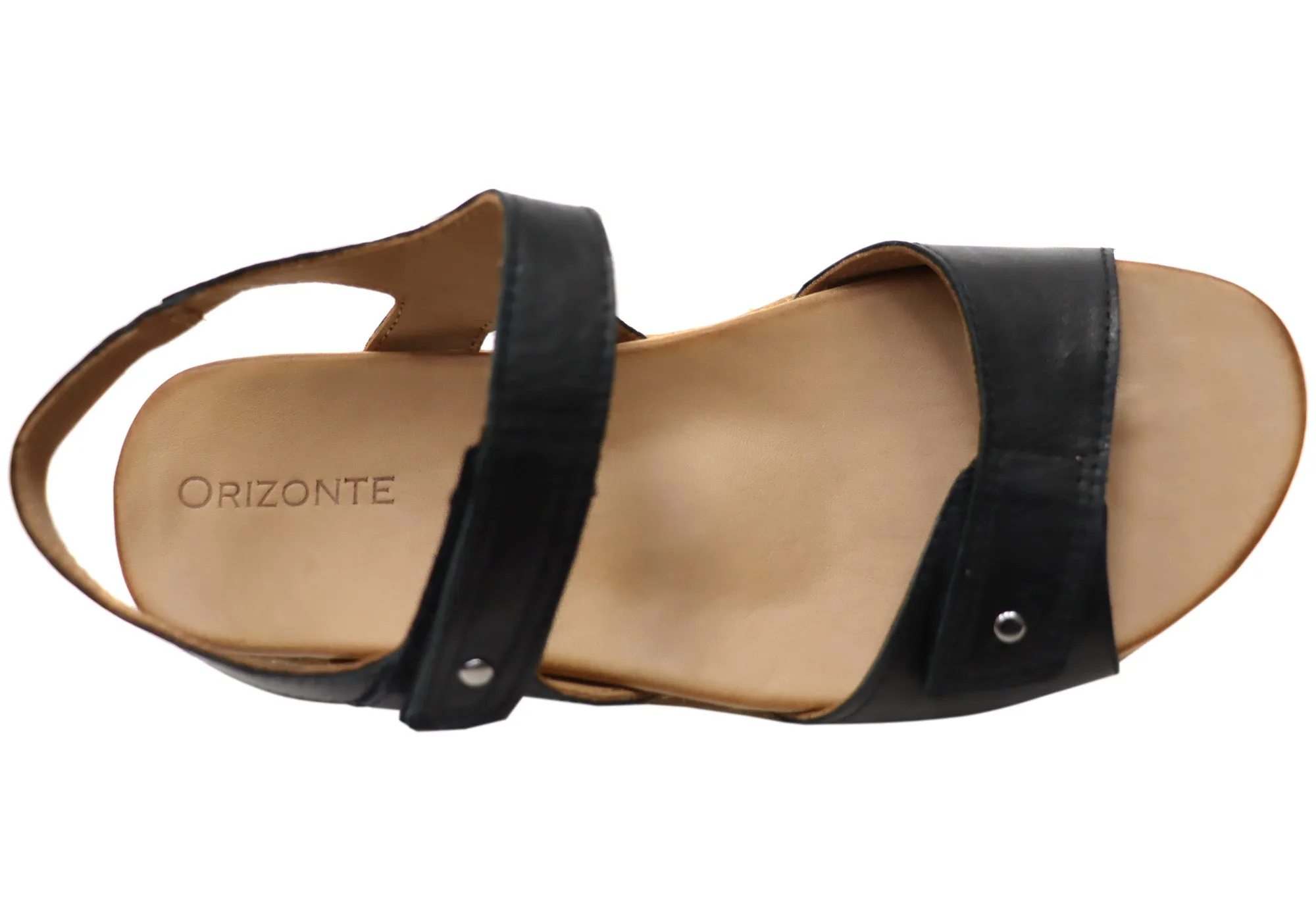 Orizonte Lorne Damen Bequeme Europäische Ledersandalen Orizonte Schuhe