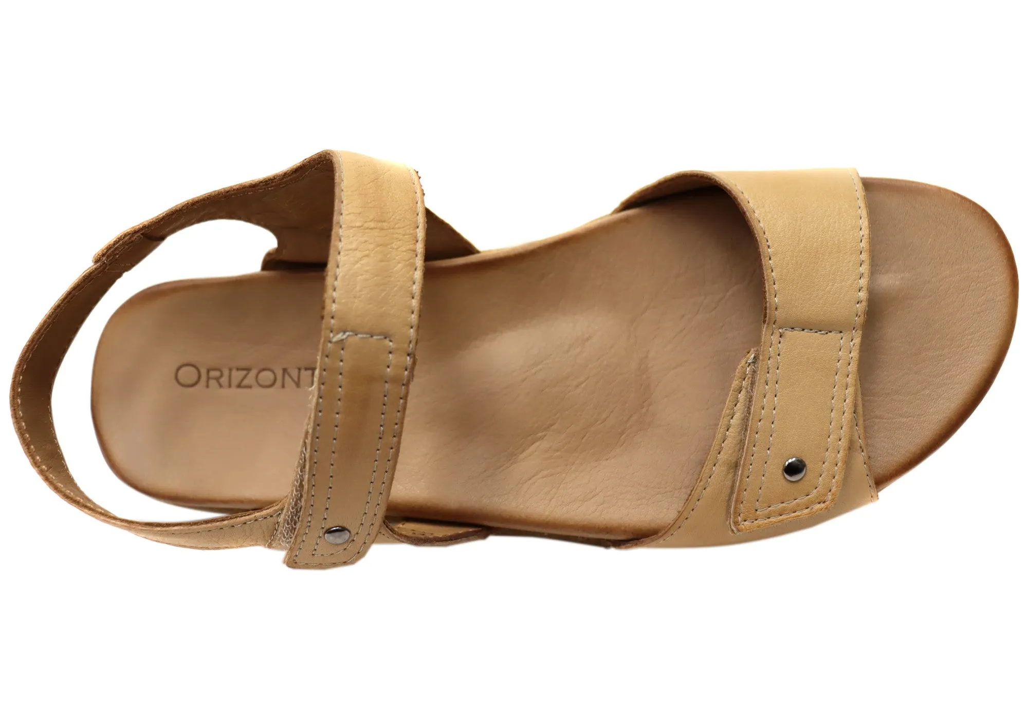 Orizonte Lorne Damen Bequeme Europäische Ledersandalen Orizonte Schuhe