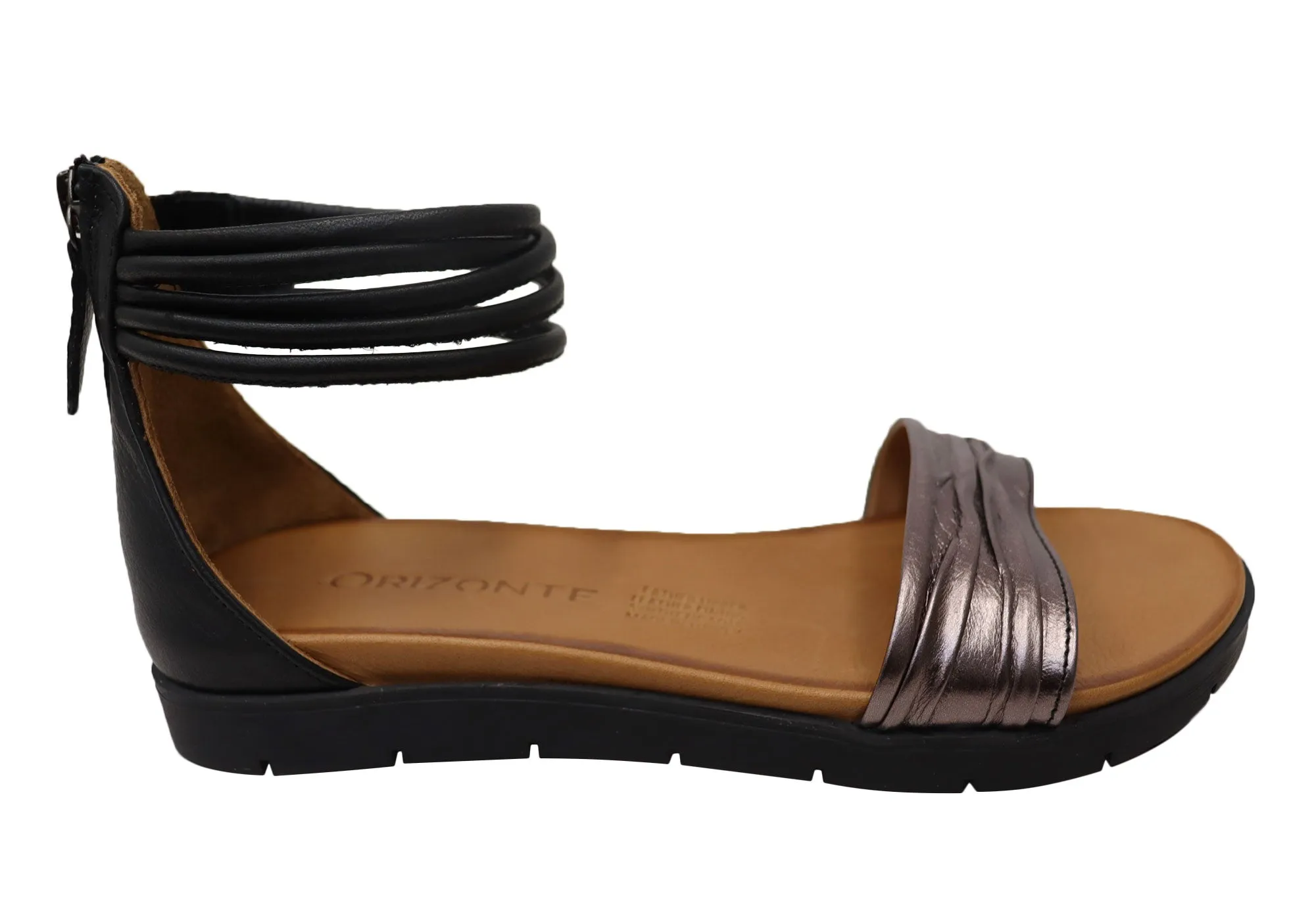 Orizonte Mischa Damen Bequeme Europäische Ledersandalen Orizonte Schuhe