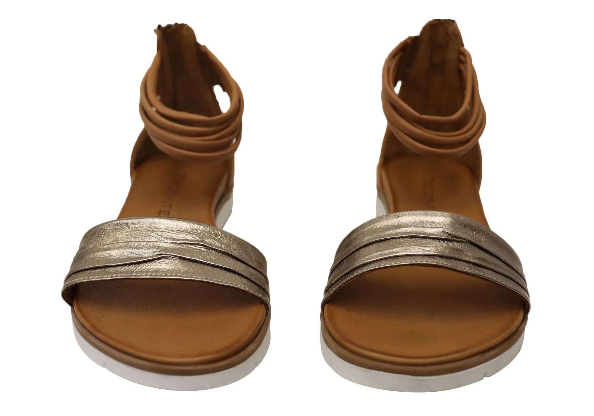 Orizonte Mischa Damen Bequeme Europäische Ledersandalen Orizonte Schuhe