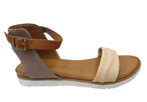 Orizonte Ramos Damen Bequeme Europäische Ledersandalen Orizonte Schuhe