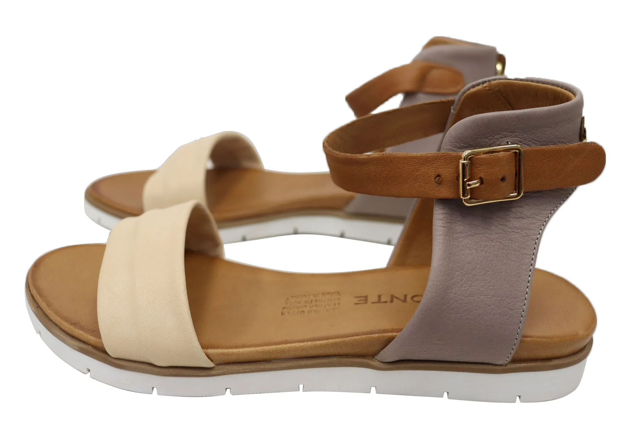 Orizonte Ramos Damen Bequeme Europäische Ledersandalen Orizonte Schuhe