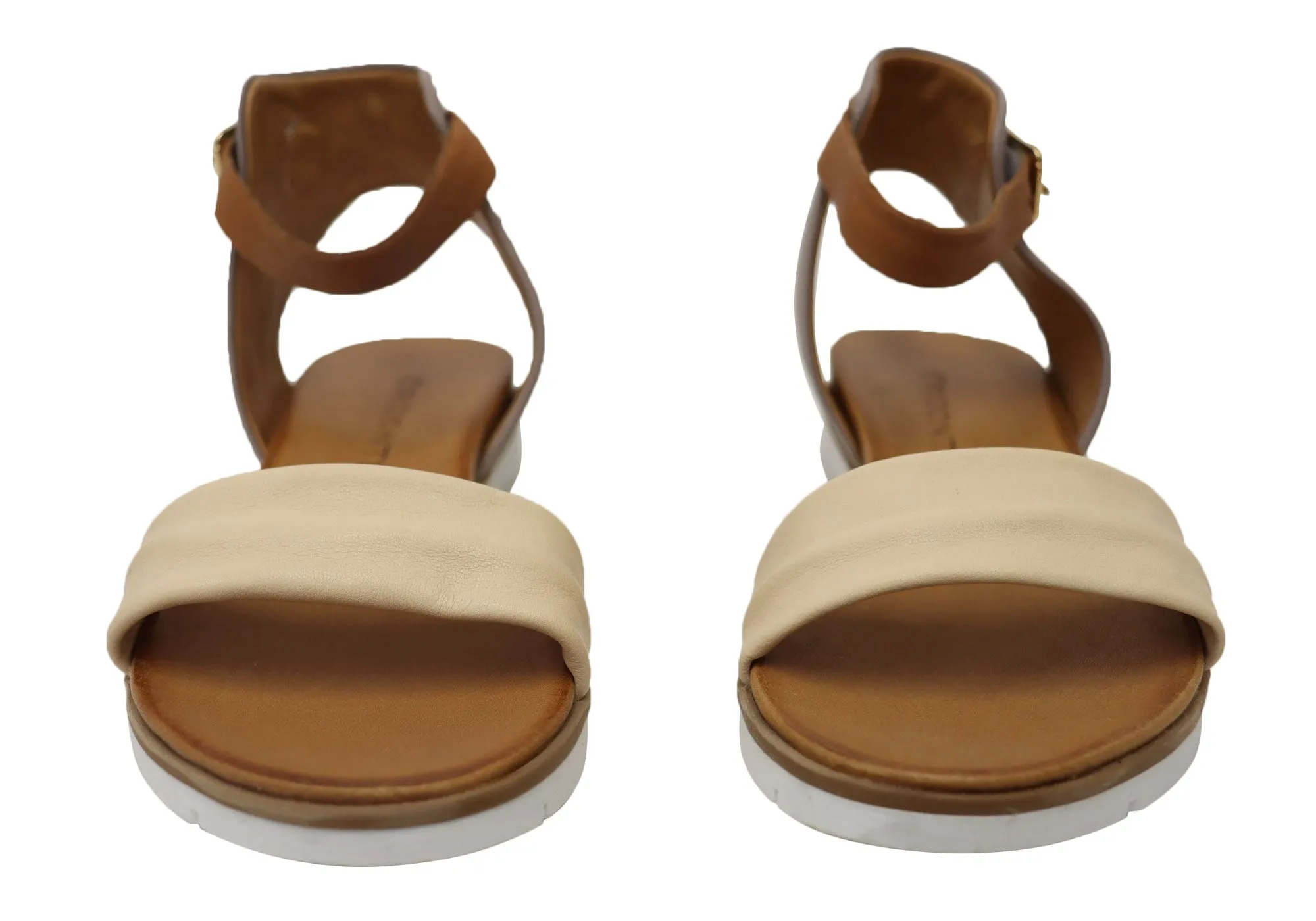 Orizonte Ramos Damen Bequeme Europäische Ledersandalen Orizonte Schuhe