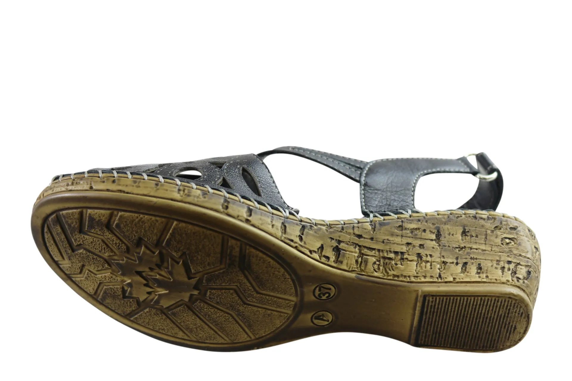 Orizonte Saxona Damen Europäische Weichleder Bequeme Sandalen Orizonte Schuhe