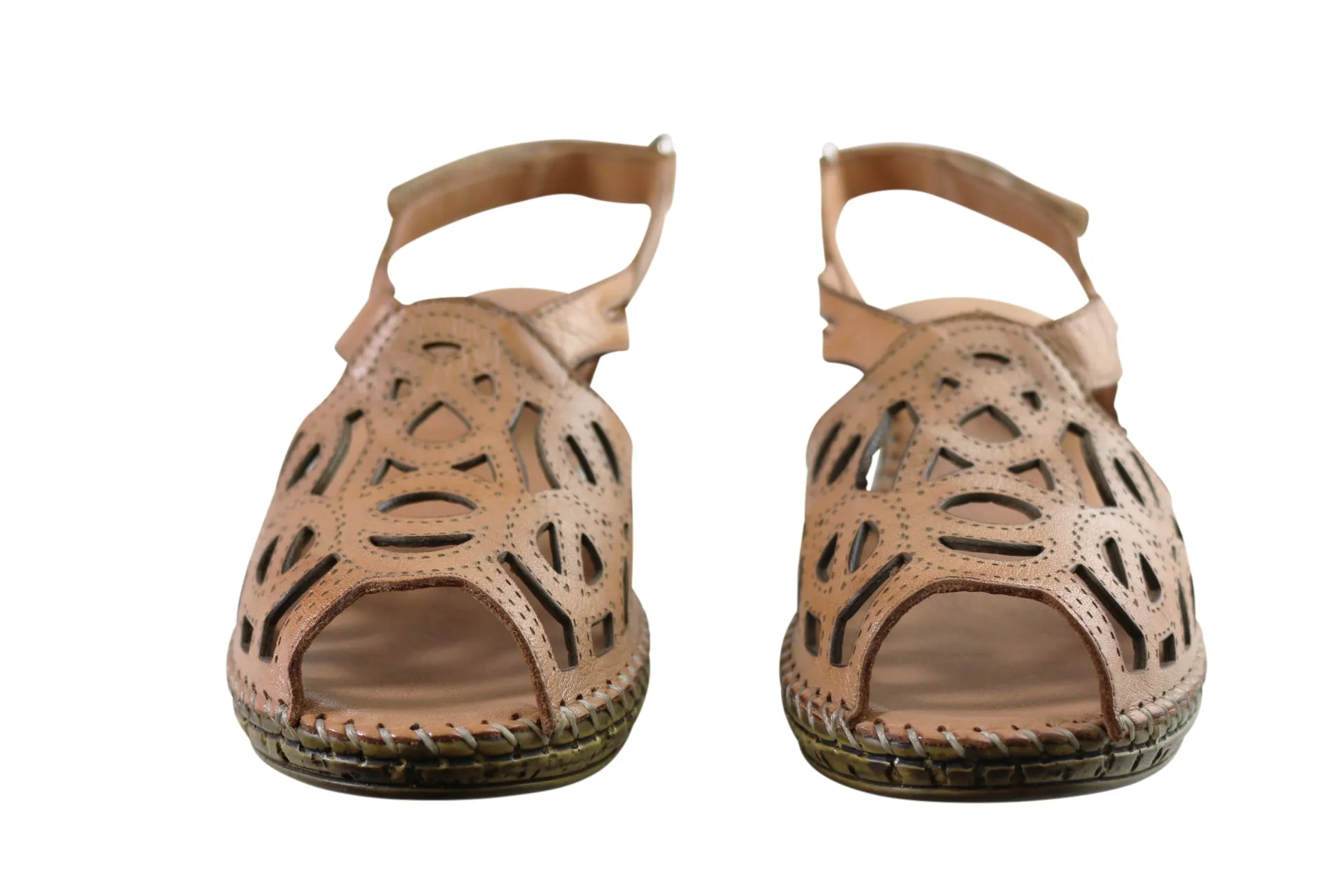 Orizonte Saxona Damen Europäische Weichleder Bequeme Sandalen Orizonte Schuhe