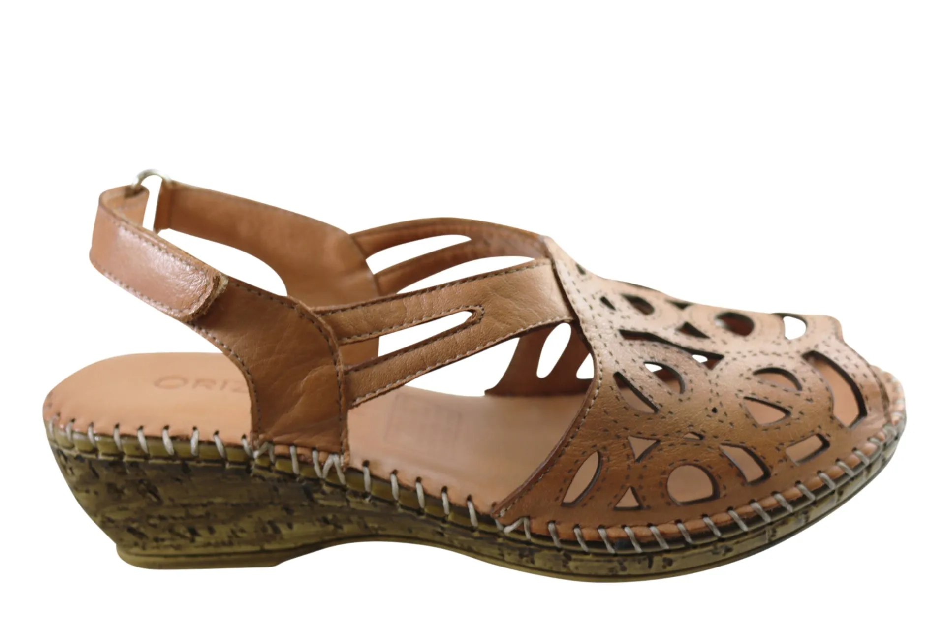 Orizonte Saxona Damen Europäische Weichleder Bequeme Sandalen Orizonte Schuhe