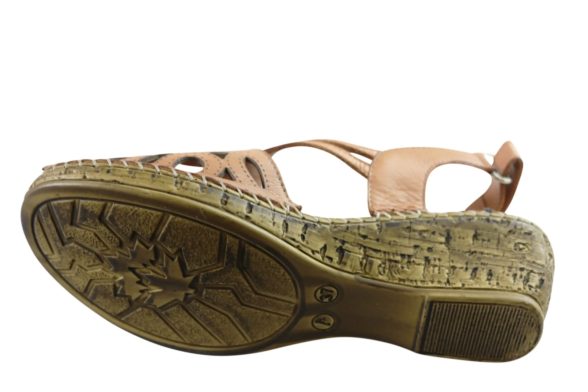 Orizonte Saxona Damen Europäische Weichleder Bequeme Sandalen Orizonte Schuhe