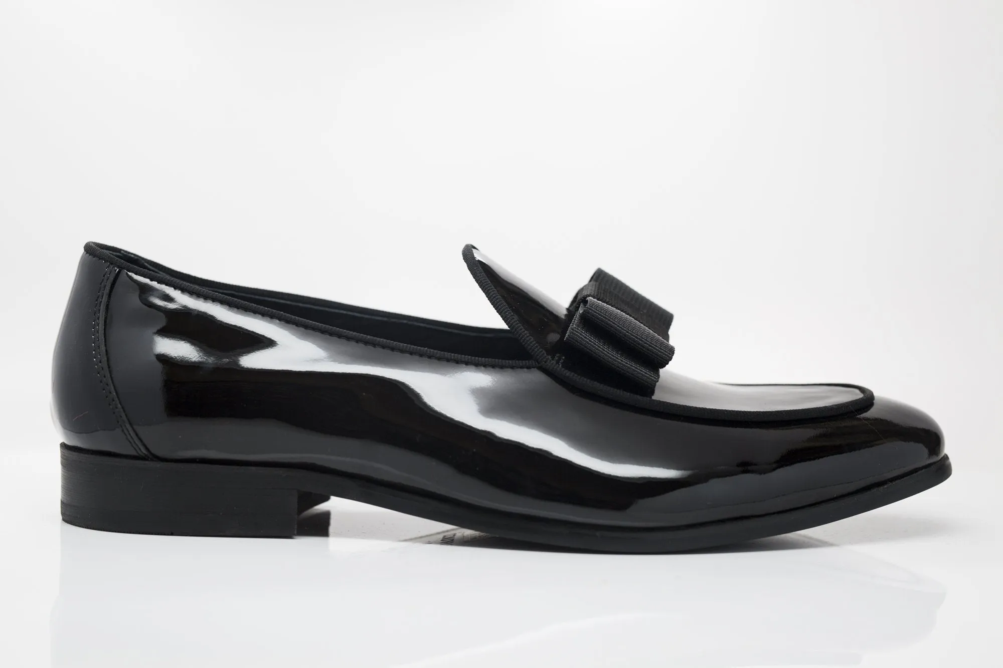 Glänzender Lack-Loafer Schwarz für formelle Anlässe