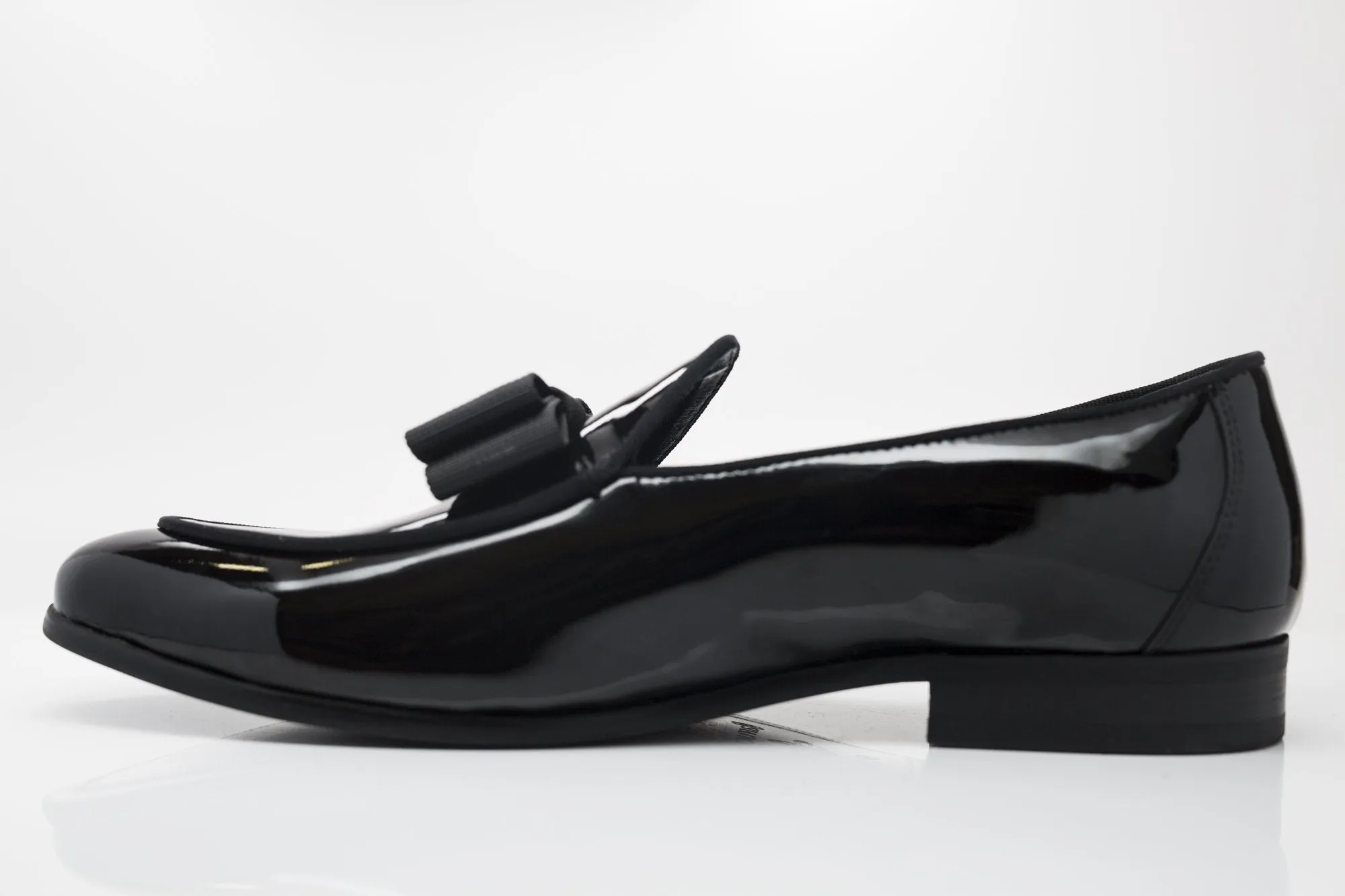 Glänzender Lack-Loafer Schwarz für formelle Anlässe