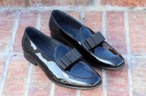 Glänzender Lack-Loafer Schwarz für formelle Anlässe