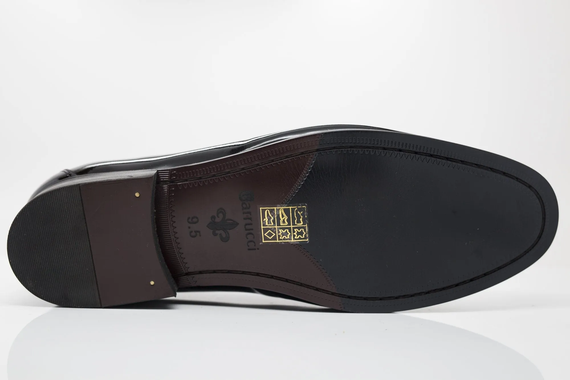 Glänzender Lack-Loafer Schwarz für formelle Anlässe