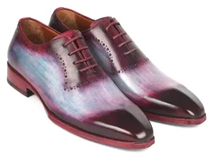 Paul Parkman Schuhe Paul Parkman Herren-Lederoffiziersschuhe in Blau & Lila
