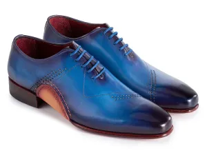 Paul Parkman Schuhe Paul Parkman Herren Opanka Bauhandbemalte Oxfords in Blau