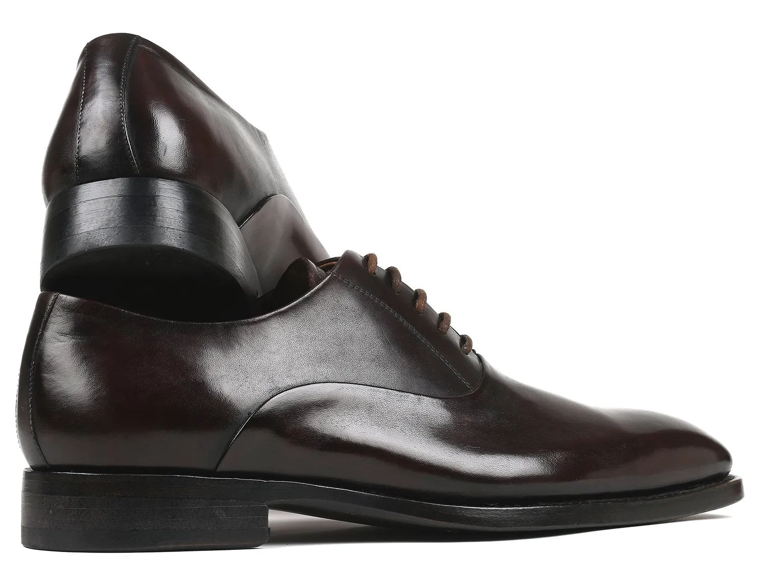 Paul Parkman Schuhe Paul Parkman Herren Oxfords mit Glattem Vorderteil in Braun