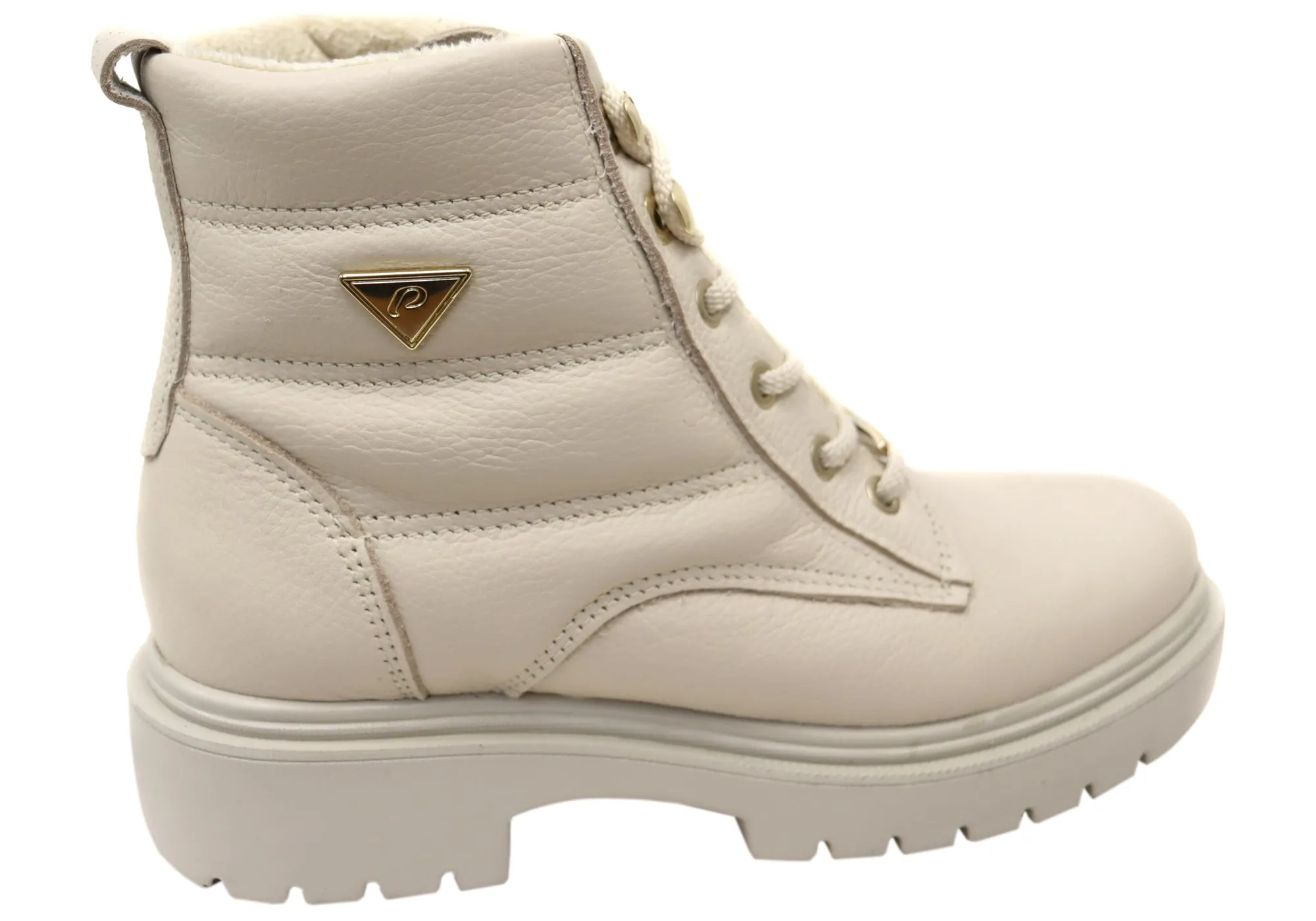Pegada Continue Damen Brasilianische Leder Plateau-Stiefeletten Pegada Schuhe
