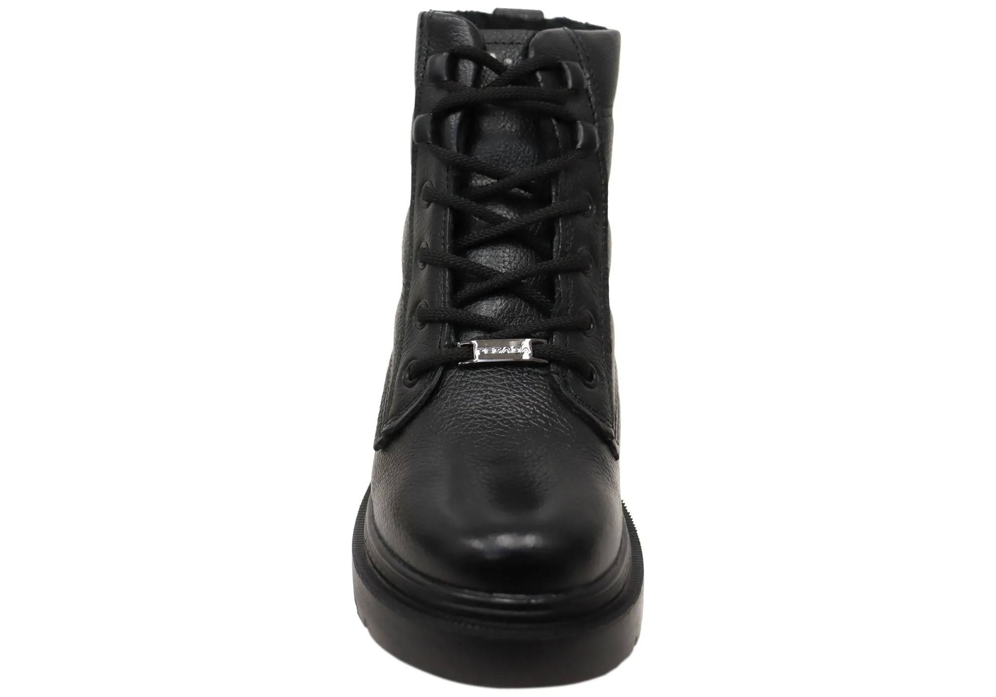 Pegada Continue Damen Brasilianische Leder Plateau-Stiefeletten Pegada Schuhe